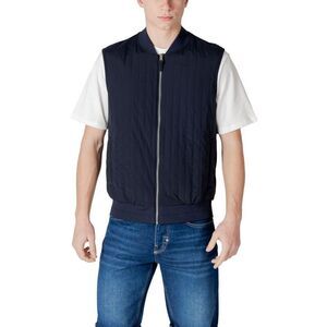 Antony Morato Quilted Vest with Zipper Closure Men Blue Jackets
